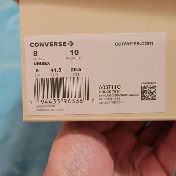 Converse Blue High-Top Sneakers