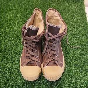 Converse Brown Canvas High-Top Sneakers