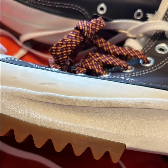 Converse Brown Leather Run Star Hike High-Top Sneakers