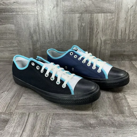 Converse by You Men's size 10.5 Two Toned Black Blue Low Shoes