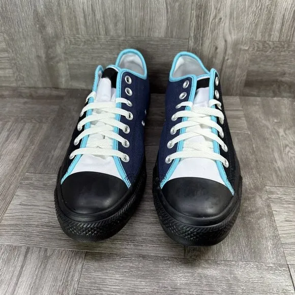 Converse by You Men's size 10.5 Two Toned Black Blue Low Shoes