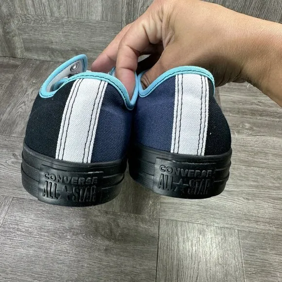 Converse by You Men's size 10.5 Two Toned Black Blue Low Shoes