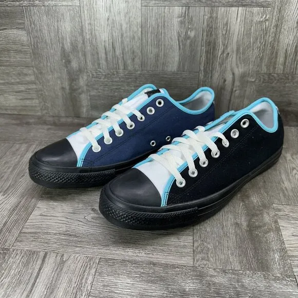Converse by You Men's size 10.5 Two Toned Black Blue Low Shoes
