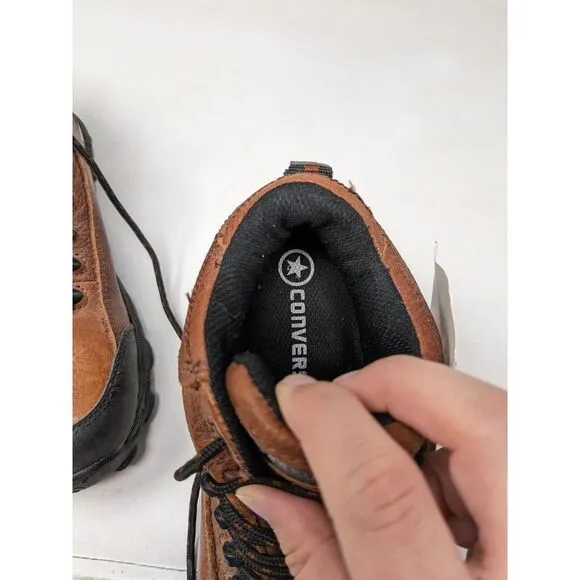 Converse C4444 Composite Toe Waterproof Mens Brown Leather Hiking Boots Size 5 M