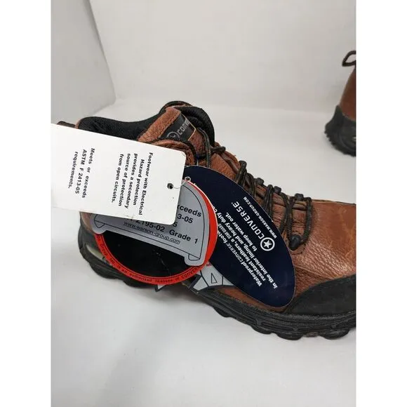 Converse C4444 Composite Toe Waterproof Mens Brown Leather Hiking Boots Size 5 M