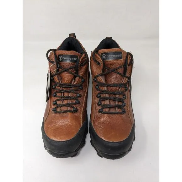 Converse C4444 Composite Toe Waterproof Mens Brown Leather Hiking Boots Size 5 M