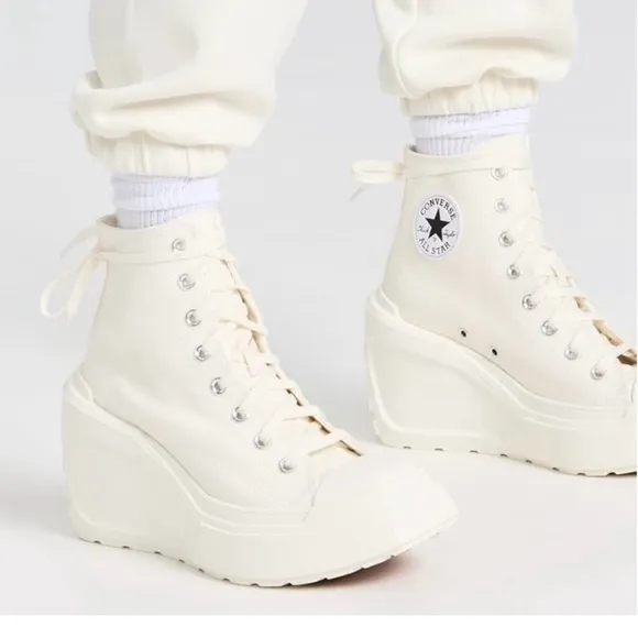 Converse Chuck 70 Deluxe Wedge Sneakers - White
