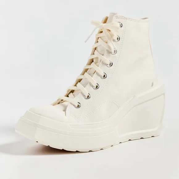 Converse Chuck 70 Deluxe Wedge Sneakers - White