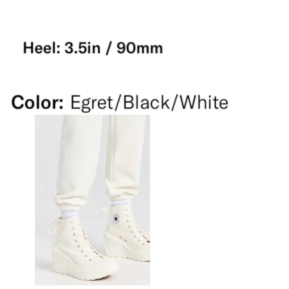 Converse Chuck 70 Deluxe Wedge Sneakers - White