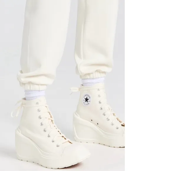 Converse Chuck 70 Deluxe Wedge Sneakers - White