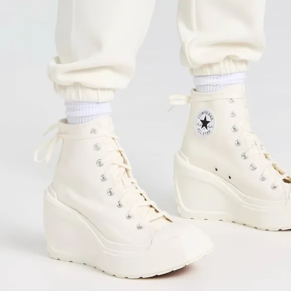 Converse Chuck 70 Deluxe Wedge Sneakers - White