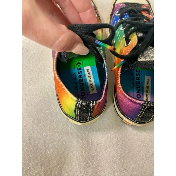 Converse Chuck 70 Low Pride shimmering rainbow shoes