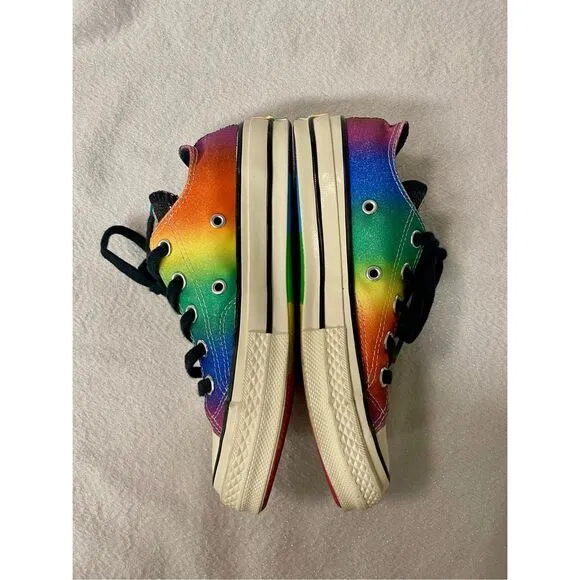 Converse Chuck 70 Low Pride shimmering rainbow shoes