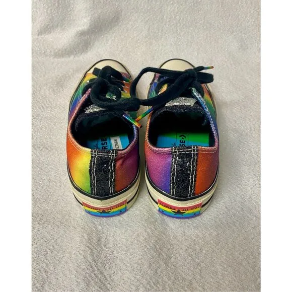 Converse Chuck 70 Low Pride shimmering rainbow shoes
