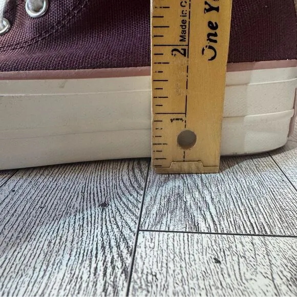 Converse- Chuck Star Platform Lift High Top Sneakers in 2 Tone Mauve- Sz. 6