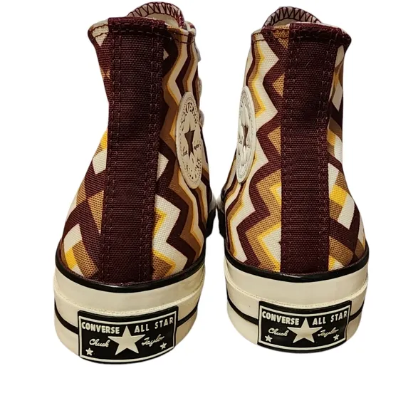 Converse Chuck Taylor 70 Classic Twisted High Top Womens 7 White Brown Maroon
