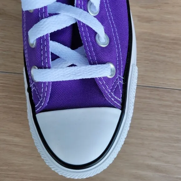 🤩Converse Chuck Taylor All Star Canvas Hi Top Sz 7.5 Women Shoes Violet 134833F