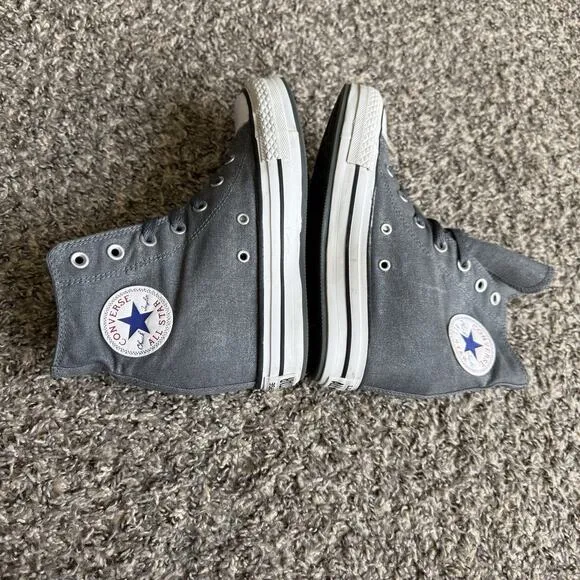 Converse Chuck Taylor All Star Grunge Hidden Wedge Sneakers Shoe Gray Size 7