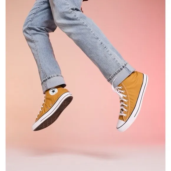 CONVERSE CHUCK TAYLOR ALL-STAR HIGH TOP SNEAKERS (BURNT HONEY)