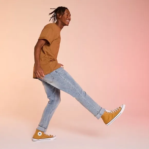 CONVERSE CHUCK TAYLOR ALL-STAR HIGH TOP SNEAKERS (BURNT HONEY)