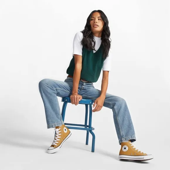 CONVERSE CHUCK TAYLOR ALL-STAR HIGH TOP SNEAKERS (BURNT HONEY)