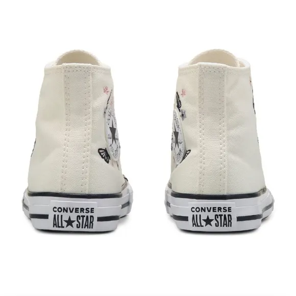 Converse |Chuck Taylor All Star High-Tops w/Embroidered Butterfly Design