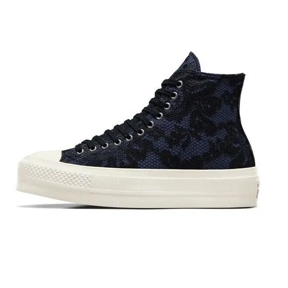 Converse Chuck Taylor All Star Lift Women’s Platform Sneakers W/Lace Overlay 9.5