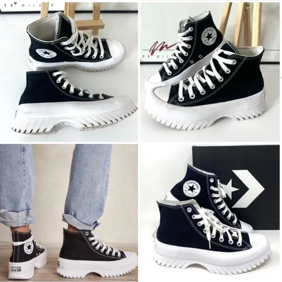 Converse Chuck Taylor All Star Lugged 2.0 High Top Black Canvas Size 7