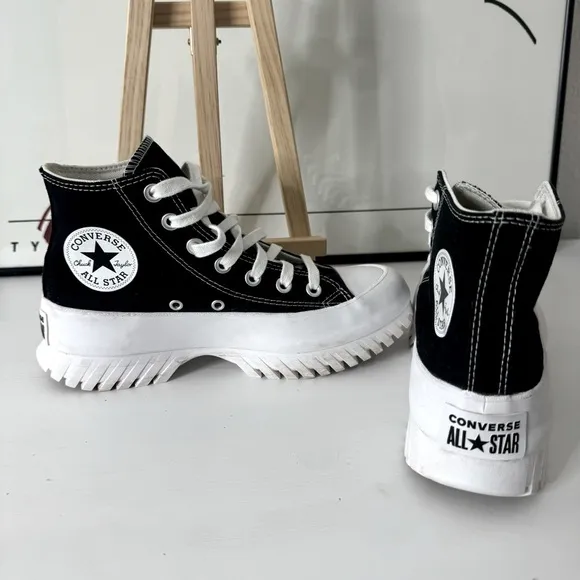Converse Chuck Taylor All Star Lugged 2.0 High Top Black Canvas Size 7