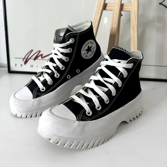 Converse Chuck Taylor All Star Lugged 2.0 High Top Black Canvas Size 7