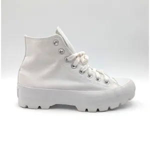 Converse Chuck Taylor All Star Lugged Hi Canvas White Platform Shoe Women 9.5 US