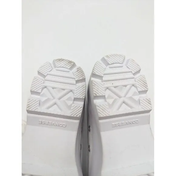Converse Chuck Taylor All Star Lugged Hi Canvas White Platform Shoe Women 9.5 US