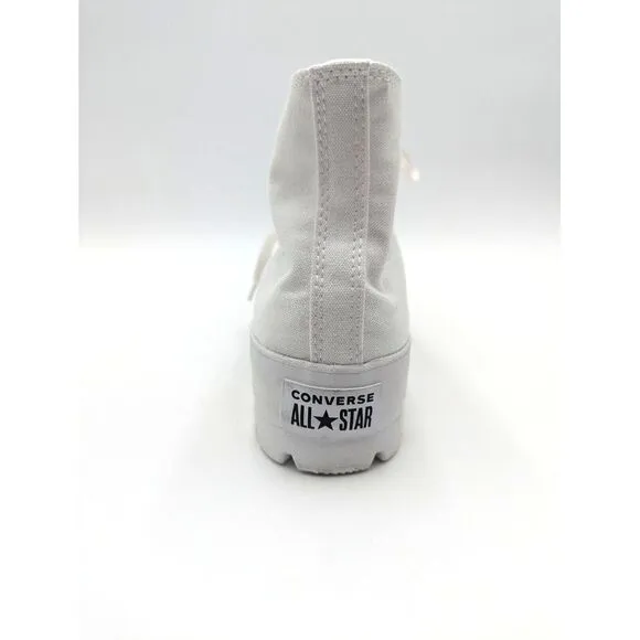 Converse Chuck Taylor All Star Lugged Hi Canvas White Platform Shoe Women 9.5 US