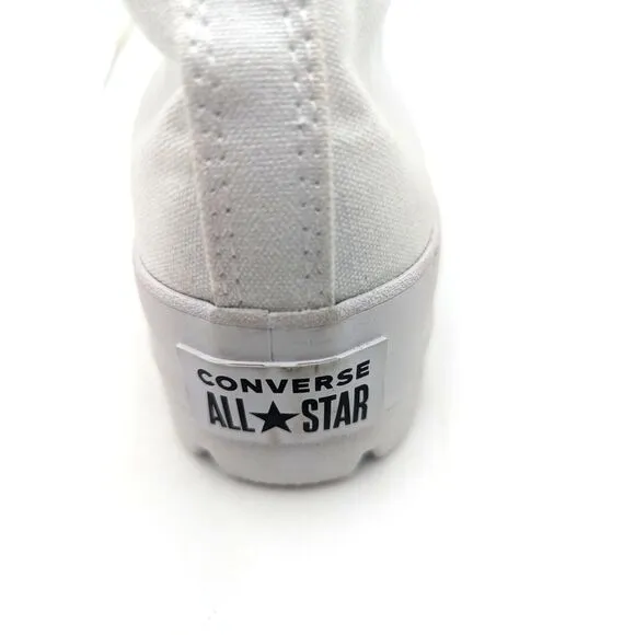 Converse Chuck Taylor All Star Lugged Hi Canvas White Platform Shoe Women 9.5 US