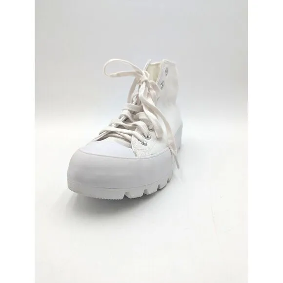 Converse Chuck Taylor All Star Lugged Hi Canvas White Platform Shoe Women 9.5 US