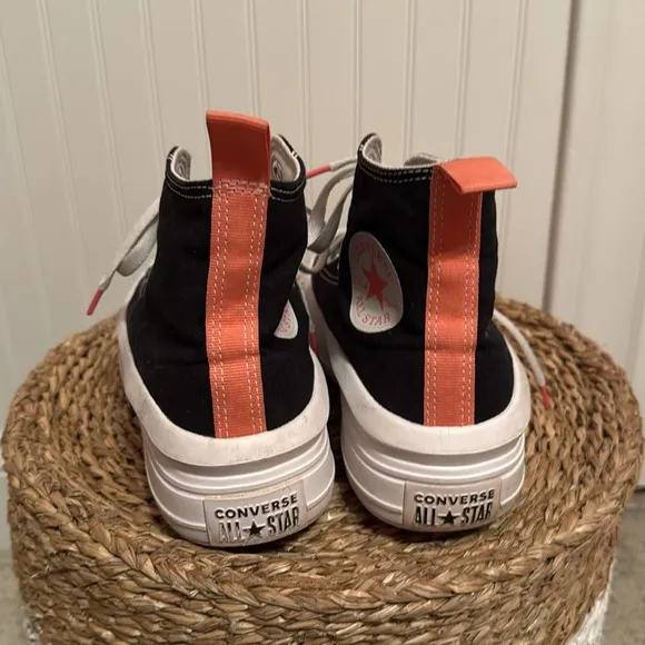 CONVERSE CHUCK TAYLOR ALL STAR MOVE HIGH-TOP SNEAKERS - 6 - Good Condition