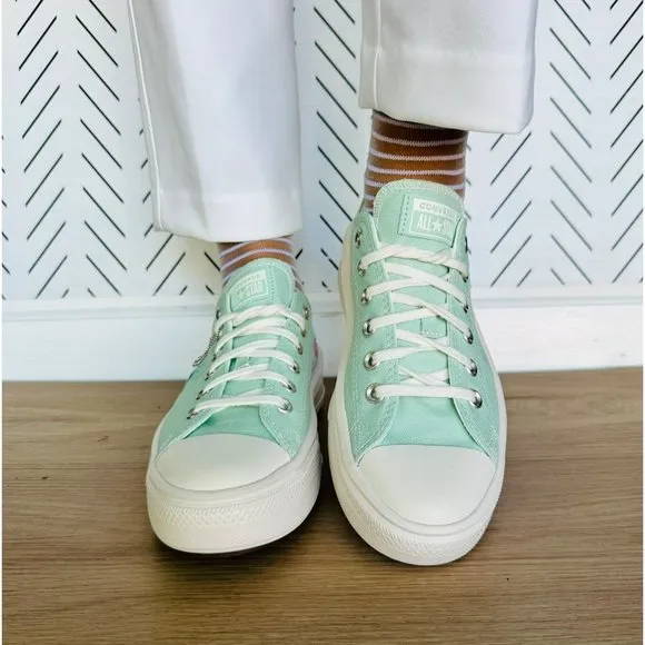 ⭐Converse Chuck Taylor All Star Move Platform Sz 7.5 Women's Shoes Mint A10823C