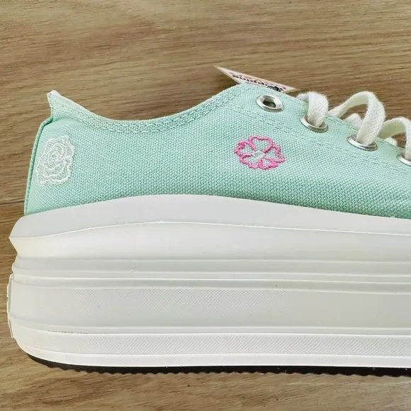 ⭐Converse Chuck Taylor All Star Move Platform Sz 7.5 Women's Shoes Mint A10823C