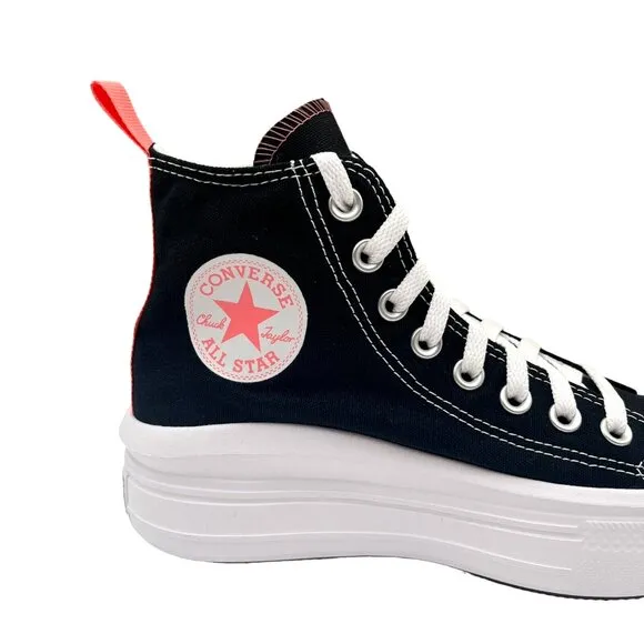 Converse Chuck Taylor All Star Move Youth Girls Platform Sneakers Size 5 Black