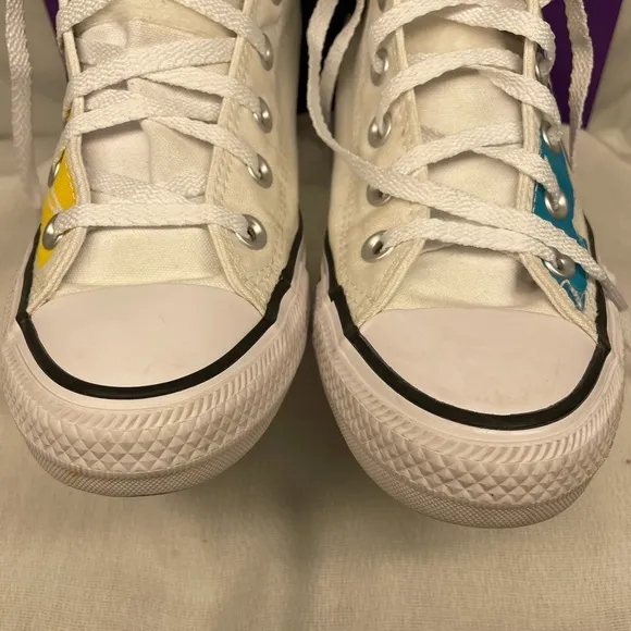 Converse Chuck Taylor All Star “Peace Powered” high tops NWOT Size 5M / 7W