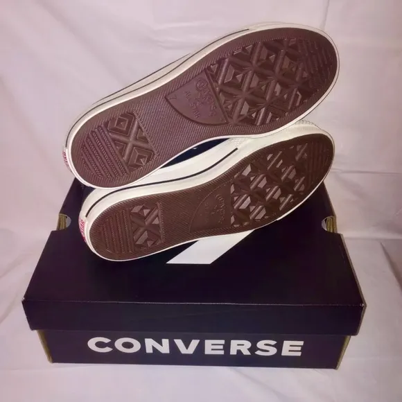 Converse Chuck Taylor All Star size 7 platform shoes black pink a06864C