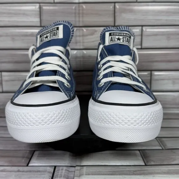 Converse Chuck Taylor All Star Women's Blue Platform Oxford Sneakers Size 6-NEW