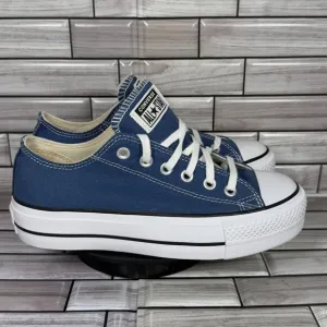 Converse Chuck Taylor All Star Women's Blue Platform Oxford Sneakers Size 6-NEW