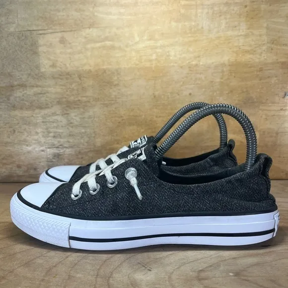 Converse Chuck Taylor AS Shoreline Womens Size 7 Slip On Shoes Sneakers Black