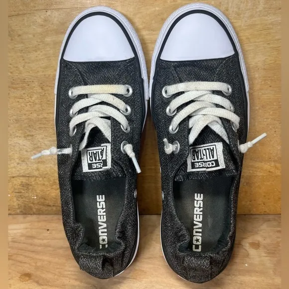 Converse Chuck Taylor AS Shoreline Womens Size 7 Slip On Shoes Sneakers Black