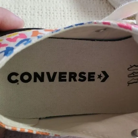 Converse Chuck Taylor Double Stack Lift Platform &quot;My Story&quot; Sz. 6.5 Sneakers
