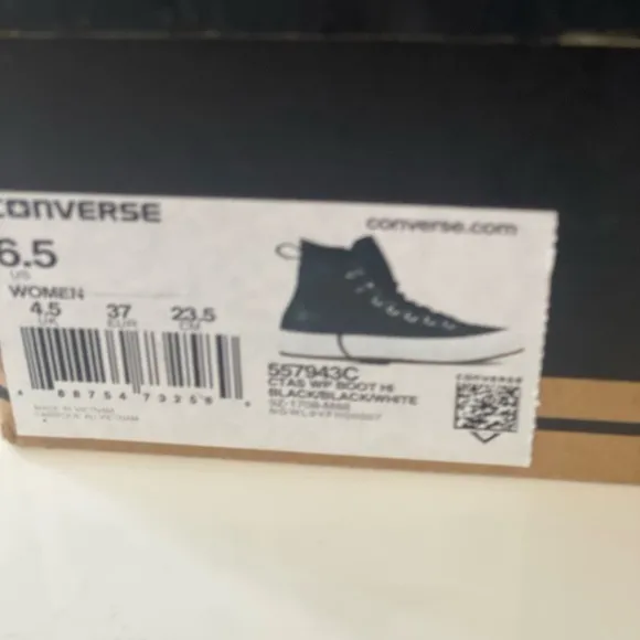 CONVERSE Chuck Taylor high top black sneakers