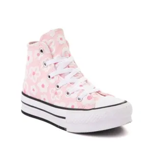 Converse Chuck Taylor Pink Flocked Flowers All Star Hi Lift Sneakers 3
