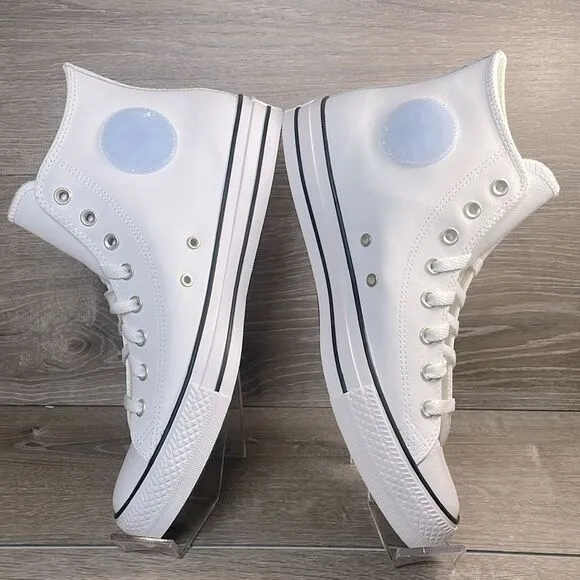 Converse CT All-Star Men’s Sz 11.5 White Leather TecTuff High-Top Sneakers