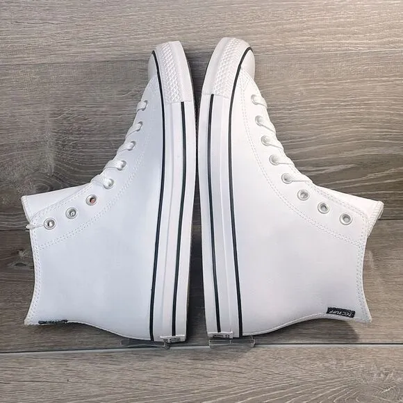 Converse CT All-Star Men’s Sz 11.5 White Leather TecTuff High-Top Sneakers